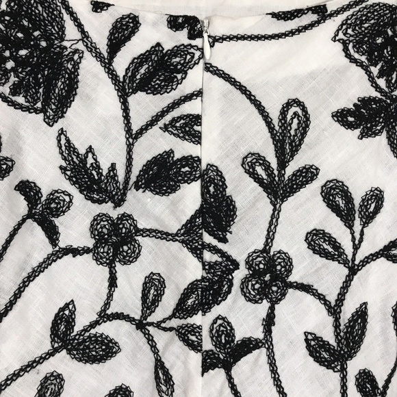 Principe Womens 100% Linen Skirt Size 4 Embroidery - Picture 6 of 7